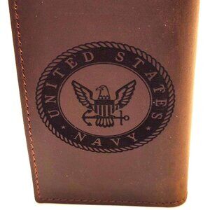 Vintage Old Style Card Holder Cash Wallet Crazy Horse Genuine Leather